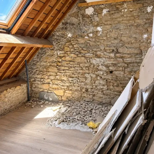 Réalisations - CREATEUR DE VIDE Createur De Vide Entreprise De Demolition A Quimper Curage De Batiment Avant Renovation 04